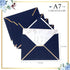 Epakh 100 Pcs Christmas A7 Invitation Envelopes, Gold Border 5 x 7 Thick Self Adhesive for Wedding Cards