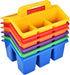 ALINK Classroom Caddy Storage Basket with Handle, 6 Pack Plastic Arts Office