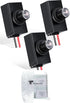 3 Pieces Dusk to Dawn Sensor for Outdoor Lighting, 100-277v Photocell Photo Eye Sensor for Most Outdoor Lamp Fixtures