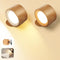 Wall Mounted Lamp LED Wall Lights with Rechargeable Battery Operated, 3 Color