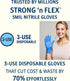 3-Use 5mil 3x, 70%, STRONG 'n FLEX Disposable Nitrile Gloves Reuse Save Tear-Resistant, Latex-Free, Household & Food