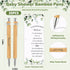 Yeaqee 25 Sets Woodland Safari Baby Shower Gifts for Guest Greenery Woodland Baby Shower Favors Retractable Baby Shower Pens Bamboo Pens Gender Reveal Greeting Cards Souvenirs Prizes by Yeaqee
