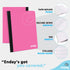 Enday Composition Notebooks – College Ruled Paper, Hard Cover, 100 Sheets, Pink and Yellow, 2 Pack