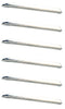 EISCO Lab Scoop Spatula, 6/PK - 6.3 Inch - Stainless Steel with Rounded & Pointed Ends