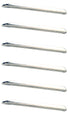 EISCO Lab Scoop Spatula, 6/PK - 6.3 Inch - Stainless Steel with Rounded & Pointed Ends