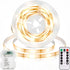 echosari 3.3FT Strip Lights Battery Operated, 2700K Tape Light with Self-Adhesive Timer