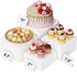 Lifewit 4 PCS Buffet Risers and Stands, (7",7.8",8.3",10") Food Risers for Buffet