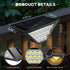 BKBB PPBB (6, Solar Step Lights for Outside, Solar Stair Lights Outdoor Waterproof, Deck Step Lights for Fence, Patio