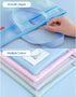 Pendancy Mesh Zipper Pouch 11x13.7 in, Large Waterproof File Bag with Handle, A4 Size Document Storage for Travel