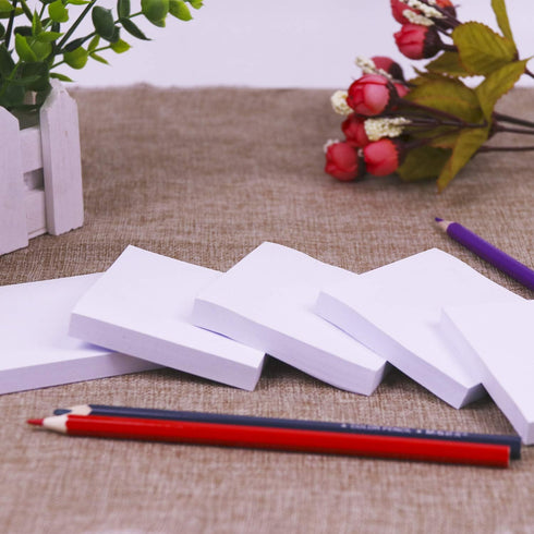 White Sticky Notes, 6 Pads, 3 x 3 Inch, 100 Sheets/Pad, Self-Stick Notes for Office, School