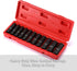 11 1/2-Inch Set, 6-Point, 10mm 24mm CASOMAN Pieces Drive Deep Impact Socket Metric