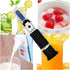 VGVGV 0-90% Brix Refractometer, Handheld Sugar Refractometer Brix Content Juice Liquids Tester with ATC Measurement