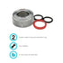 Dura Faucet DF-RK510-CP RV Faucet Spout Nut and Rings Replacement Kit, Chrome Polished