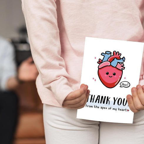 GVMGVM Cute Thank You Card for Heart Surgeon, Funny Thank You Card for Doctor Nurse Medical Staff, Humorous