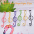 Cute Musical Note Shape Paper Clips, 50 Pcs for Music Enthusiasts, Party Invitations, and Office School Files