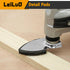 LEILUO 127 Pcs Oscillating Tool Sanding Pad Kit, Includes Triangle Sanding Pads and Adapters for DeWalt Dremel