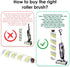 (2 Pieces) Multi-Surface Pet Pro Brush Rolls Compatible with Bissell CrossWave 1785 Series And CrossWave Pet Pro 2306A Vacuum Cleaner, Replacement Roller Brush, Compare to Part 1613568