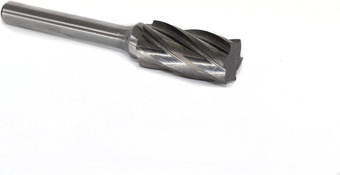 SA5-NF Aluminum Cut Tungsten Carbide Rotary Burr Bits, Cylindrical Shape, 1/4 inch Shank, 1/2 inch Head Diameter, Pack