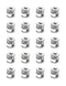 Cam Locks for Furniture 20 PCs, 15 x 9 mm Fasteners Compatible with IKEA Hardware Parts
