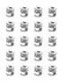 Cam Locks for Furniture 20 PCs, 15 x 9 mm Fasteners Compatible with IKEA Hardware Parts