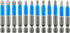 Anti Slip Phillips Cross Slot Pozidriv Screwdriver Bit Set, 12PCS 1/4 Inch Hex Shank, 2 Inch Length S2 Steel