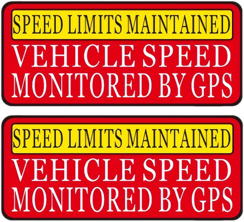 koukju Speed Limit Car Sticker -Vehicle Speed is Monitored by GPS Speed Limits