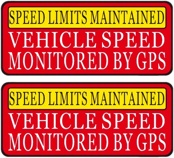 koukju Speed Limit Car Sticker -Vehicle Speed is Monitored by GPS Speed Limits