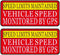 koukju Speed Limit Car Sticker -Vehicle Speed is Monitored by GPS Speed Limits