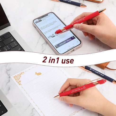 Fumete 42 Pcs Bible Verse Ballpoint Pens, Christian Stylus Pens with Inspirational Quotes, Bulk Gift