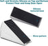 Heavy Duty Silver Door Stopper, Metal Rubber Wedge, Large Door Stop for Bottom of Door, Suits Any Heavy Door Gap