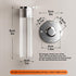 CMYAOYC Options(8cm/3inch) Clear Acrylic Furniture Support Legs, Transparent Cylindrical Feet for TV Stands, Floating
