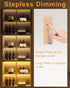 16.4ft Dimmable 3000K, Closet, JUSJUBR LED Shelf Lights, Cuttable COB LED Strip Lights, Warm White Under Shelf Lighting