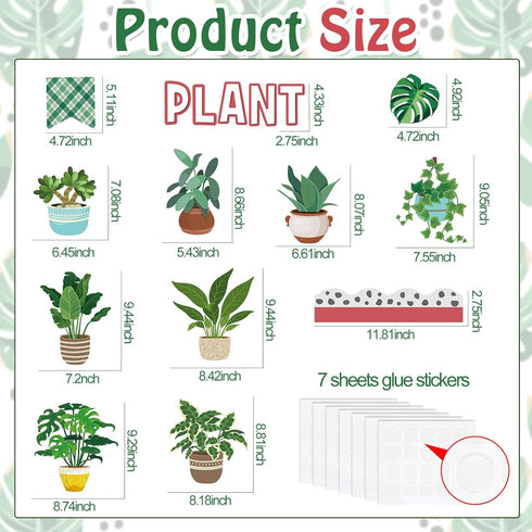 Qilery 50 Pcs Plant Bulletin Board Decoration Plant Kindness Grow Greatness Bulletin Board Cutouts Positive Greenery Plant Bulletin Board Set for Elementary Classroom Greenery Classroom Decor by Qilery
