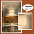SLYYMY 15FT Plug in Pendant Light, White Cord Hanging Lights with Plug in Cord, Hanging Light with On/Off Switch