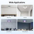 YUASDUU K9 Bulbs Modern Crystal Ceiling Lamps, LED Flush Mount Chandelier Blue-Warm White Pendant Lighting Fixture