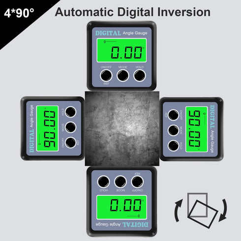 Digital Angle Gauge - Magnetic Digital Level Protractor with LCD Backlight Display, Table Saw Accessories