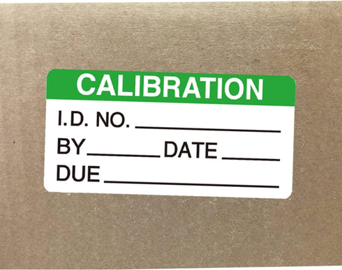 Self Laminating Calibration Labels - 128 Labels, 2 X 1 Inches Write-on Calibration Stickers for NIST, ISO-900