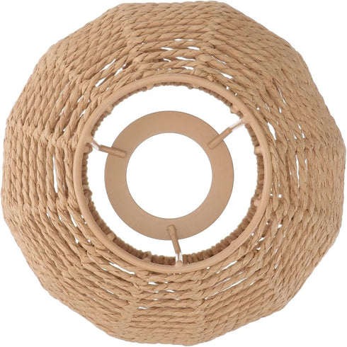 Koolouispoper Lampshade for Cover Table Lamp Rattan Lamp Pendant Light Vintage Hanging Lighter Cafe Restaurant Home