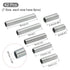 MECCANIXITY Lamp Pipe Kit with Lock Nuts, Teeth Washers, 1/8IP Thread Fasteners Assortment, Pack of 126