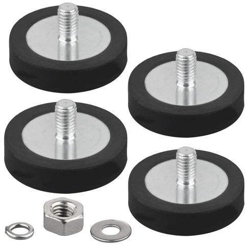 MUTUACTOR Rubber Coated Neodymium Magnets Heavy Duty,4PCS Anti-Slip Rubber Rare Earth Magnet