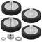MUTUACTOR Rubber Coated Neodymium Magnets Heavy Duty,4PCS Anti-Slip Rubber Rare Earth Magnet