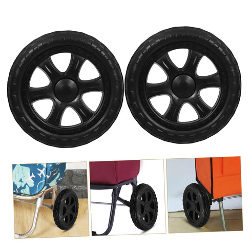 2pcs Zerodeko Heavy Duty for Utility Rolling Cart Replacement Shopping Cart Wheels Smooth Rolling Design Compatible