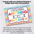 Positive Encouragement Themed Blank Postcards, 30 Fill In Notecards for Students from Teachers