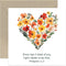 Religious Thank You Card for Friends - Beautiful Floral Card for Him