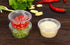 EDI Clear Disposable Plastic Portion Cups with Leakproof Lids, 50 Sets, 3.25 OZ, BPA Free, Recyclable Souffle Cups