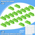 BOBOKA 20Pcs Silicone Pencil Holder & Marker Holder for Desk, Adhesive Pen Holder for Classroom, Teacher Supplies