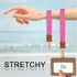 Stretchy Wristlet Keychain - Braided Cute Lanyards for Keys, Key Chain Holder for Women and Men (Pink)