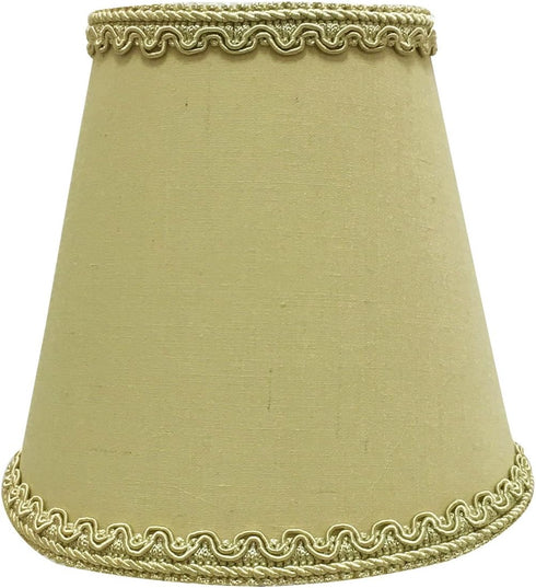 Royal Designs, Inc. CSO-1041-5AGL Hardback Empire Chandelier Shade with Designer Trim, 3