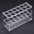 uxcell Acrylic Test Tube Holder Lab Stand Rack with 2x6 Wells for Centrifuge Tubes (Clear)