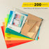 Legal Size Plastic Envelopes with Snap Closure 9x12 - FLEXOFFICE Document File Folder Organizer, Pack of 24